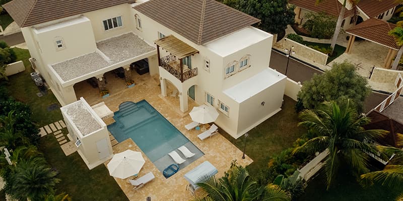 Royal Villa aerial view