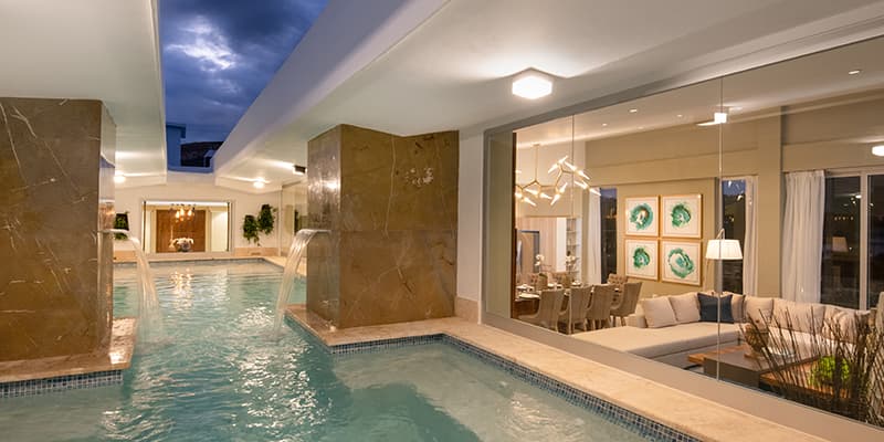 Sunrise Suite with ocean views and modern furnishings
